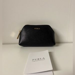 NWT Furla Leather Cosmetic Case